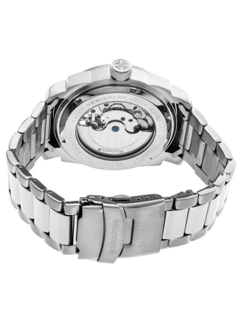 NWT Heritor Helmsley White Dial Stainless Steel Automatic Men's Watch